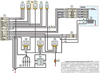Электрическая схема соединений системы управления дизельного ЗМЗ-5143 на Уаз Хантер