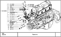 Термостат системы охлаждения двигателя УМЗ-4216