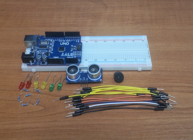Элементы для сборки парктроника на Arduino
