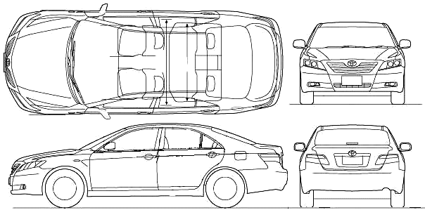 Toyota camry габаритные размеры