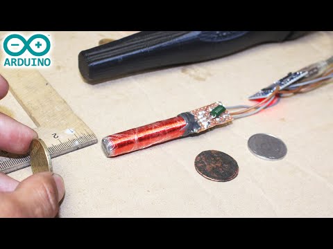 Пинпоинтер с дискриминацией металлов на Arduino Nano своими руками