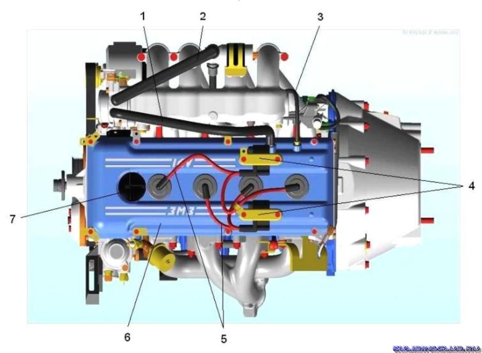 Схема v6 двигателя