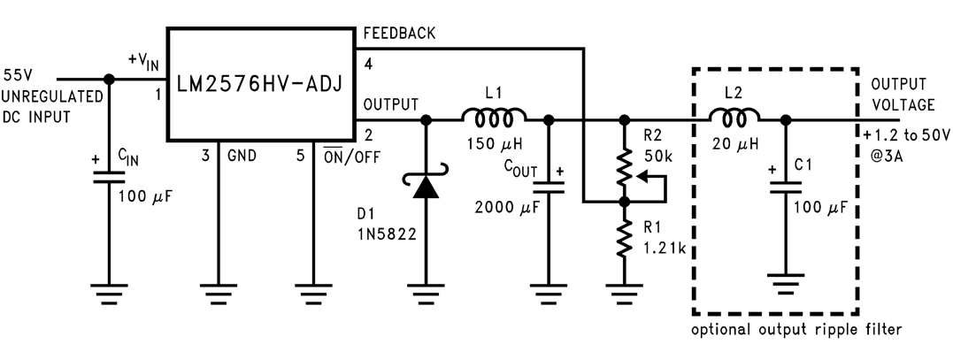 Lm2575t схема включения